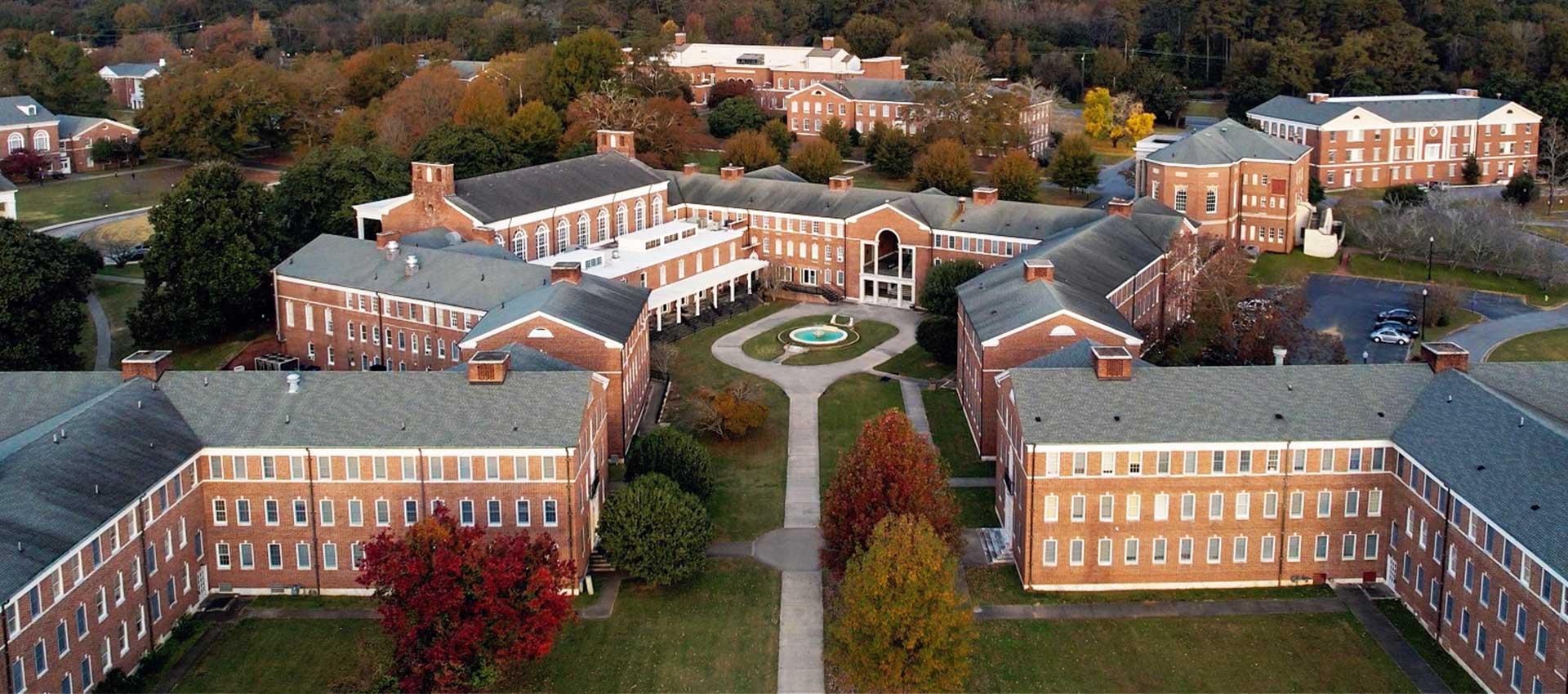 Campus view from above.